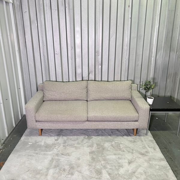 ( Free Delivery ) 74β Gray West Elm Eddy Sofa