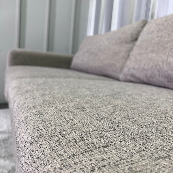 ( Free Delivery ) 74β Gray West Elm Eddy Sofa