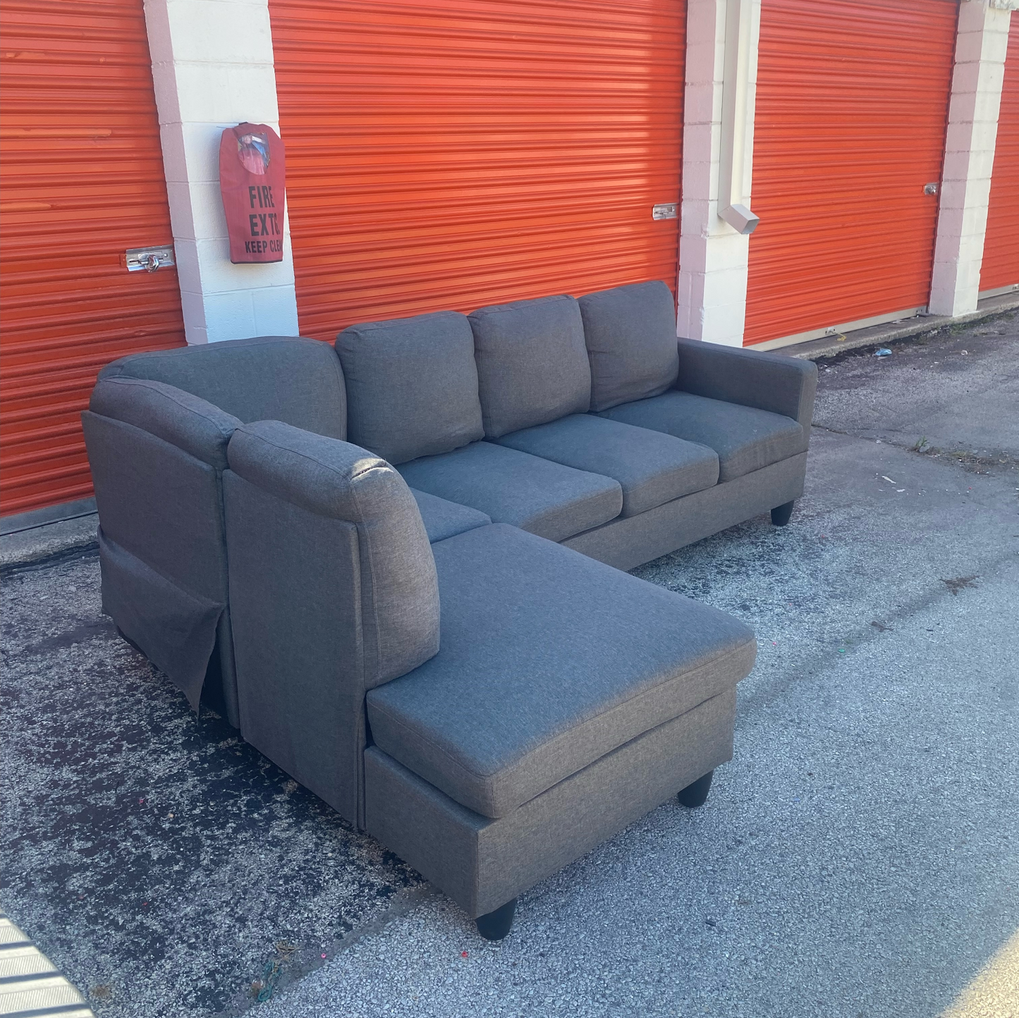 Perfect Gray Wayfair Sectional Couch | Free Delivery! (COPY)