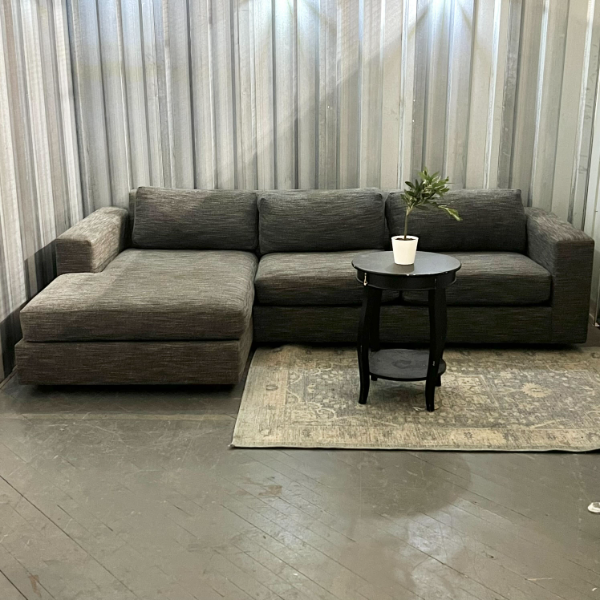 ( Free Delivery ) Beautiful 105β Gray West Elm Urban Sectional