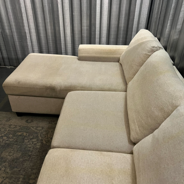 ( Free Delivery ) 86β White Younger NA Sectional