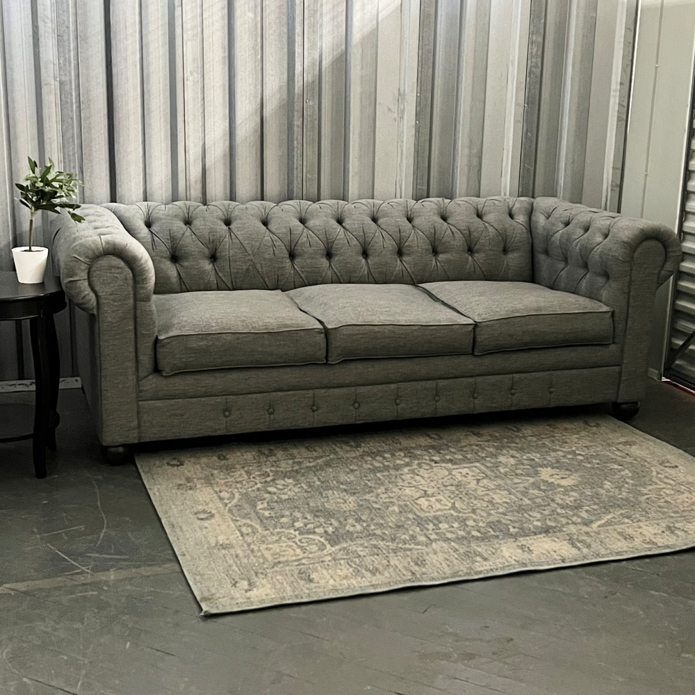 ( Free Delivery ) 87β Gray Joybird Liam Sleeper Sofa