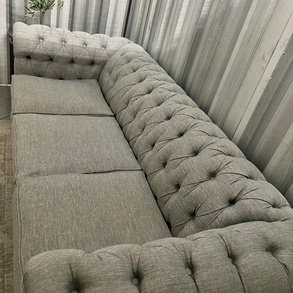 ( Free Delivery ) 87β Gray Joybird Liam Sleeper Sofa