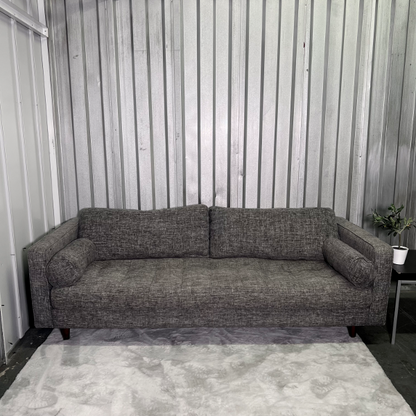 ( Free Delivery ) 88“ Modern Dark Gray Sofa