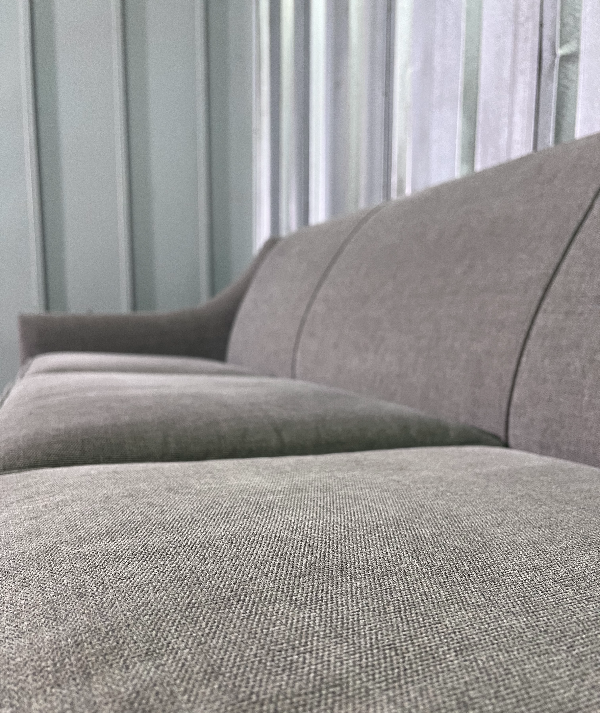 ( Free Delivery ) 89“ Contemporary Gray Sofa