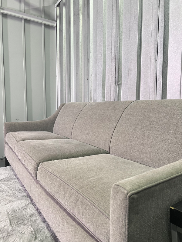 ( Free Delivery ) 89“ Contemporary Gray Sofa