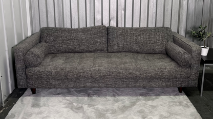 ( Free Delivery ) 88“ Modern Dark Gray Sofa