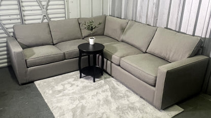 ( Free Delivery ) 103“ Gray Room and Board Linger Sectional