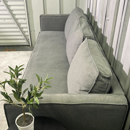 ( Free Delivery ) 83“ Modern Gray Sofa