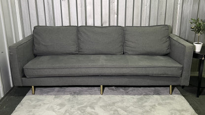 ( Free Delivery ) 83“ Modern Gray Sofa