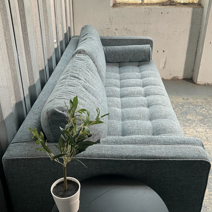 ( Free Delivery ) 88“ Blue Article Sven Sofa