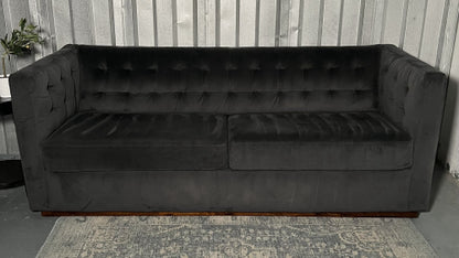 ( Free Delivery ) 82“ Dark Gray West Elm Rochester Sofa