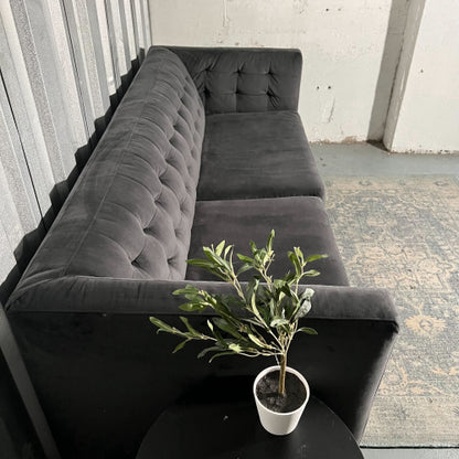 ( Free Delivery ) 82“ Dark Gray West Elm Rochester Sofa