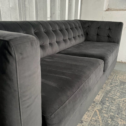 ( Free Delivery ) 82“ Dark Gray West Elm Rochester Sofa