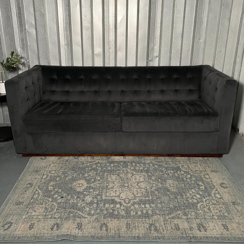 ( Free Delivery ) 82“ Dark Gray West Elm Rochester Sofa