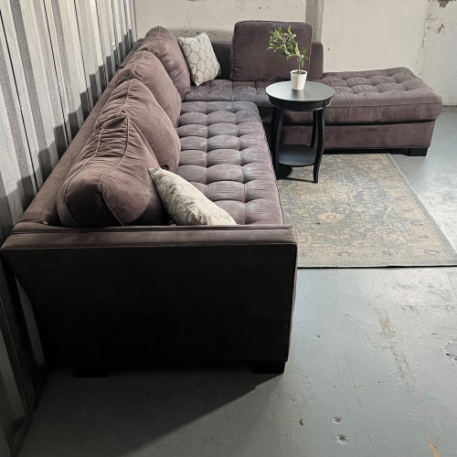 ( Free Delivery ) 130“ Brown Ashley Furniture Sectional