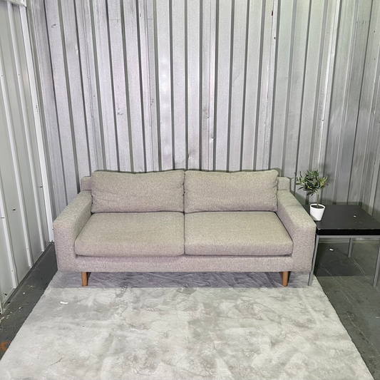 ( Free Delivery ) 74“ Gray West Elm Eddy Sofa