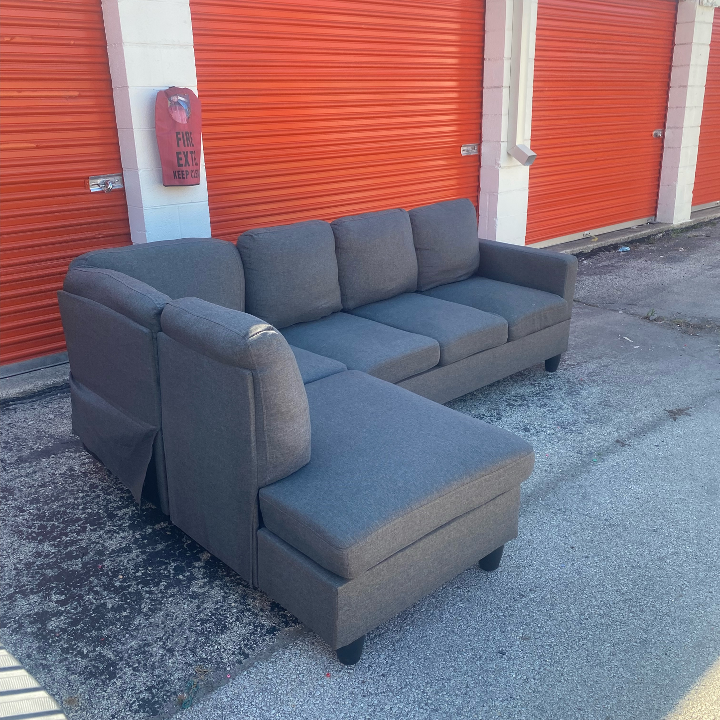 Perfect Gray Wayfair Sectional Couch | Free Delivery!  (COPY)