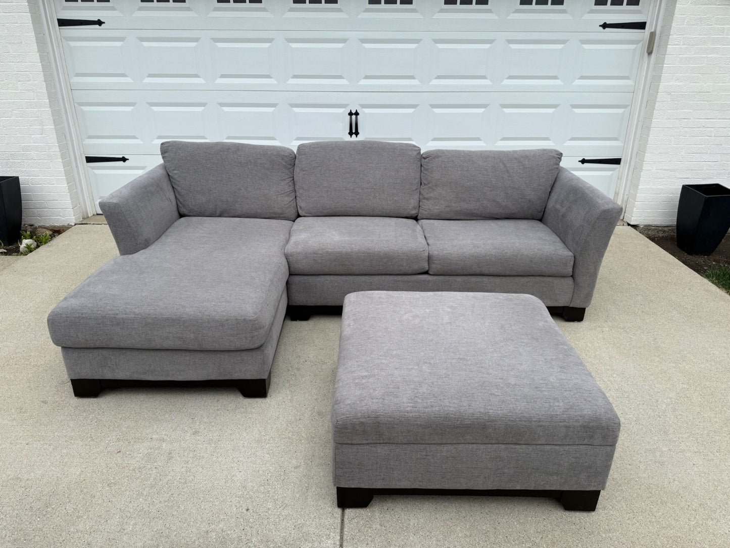 5pc Cream Sectional | 🚛 WHITE GLOVE
