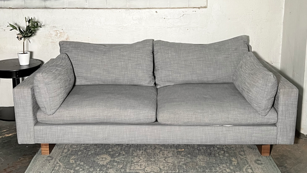 ( Free Delivery ) 85“ Gray West Elm Urban Sofa