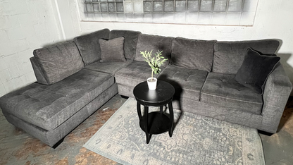 ( Free Delivery ) 122“ Gray Ashley Furniture Modern Sectional