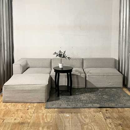 ( Free Delivery ) 105“ Gray West Elm Sectional