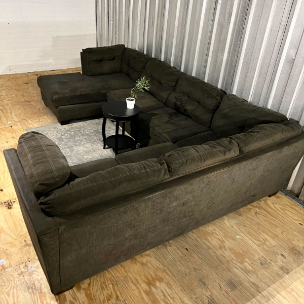 ( Free Delivery ) 140“ Dark Gray U-Sectional