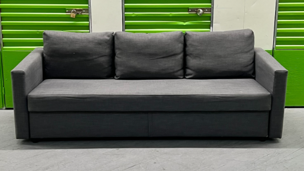 ( Free Delivery ) 80“ Gray Convertible Modern Sofa