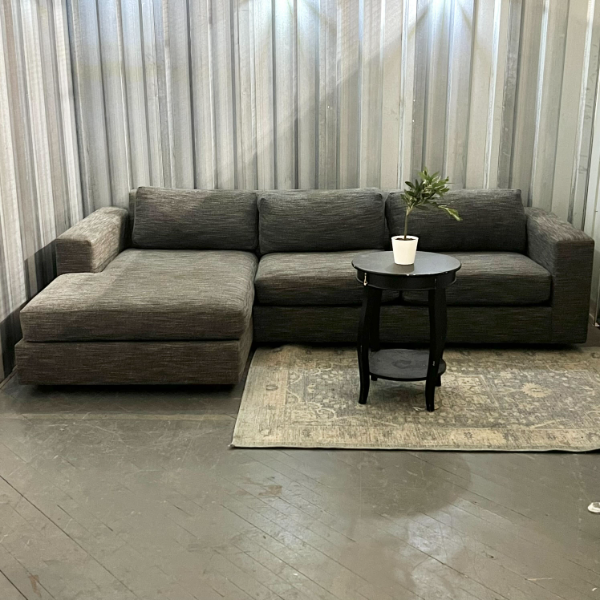 ( Free Delivery ) Beautiful 105“ Gray West Elm Urban Sectional