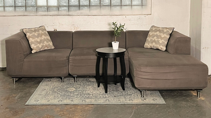 ( Free Delivery ) 117“ Gray West Elm Tillary Sectional