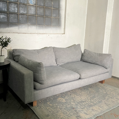 ( Free Delivery ) 85“ Gray West Elm Urban Sofa