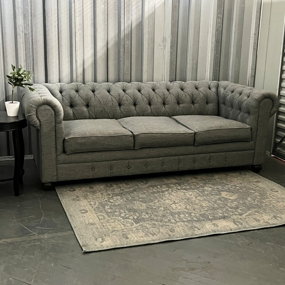 ( Free Delivery ) 87“ Gray Joybird Liam Sleeper Sofa