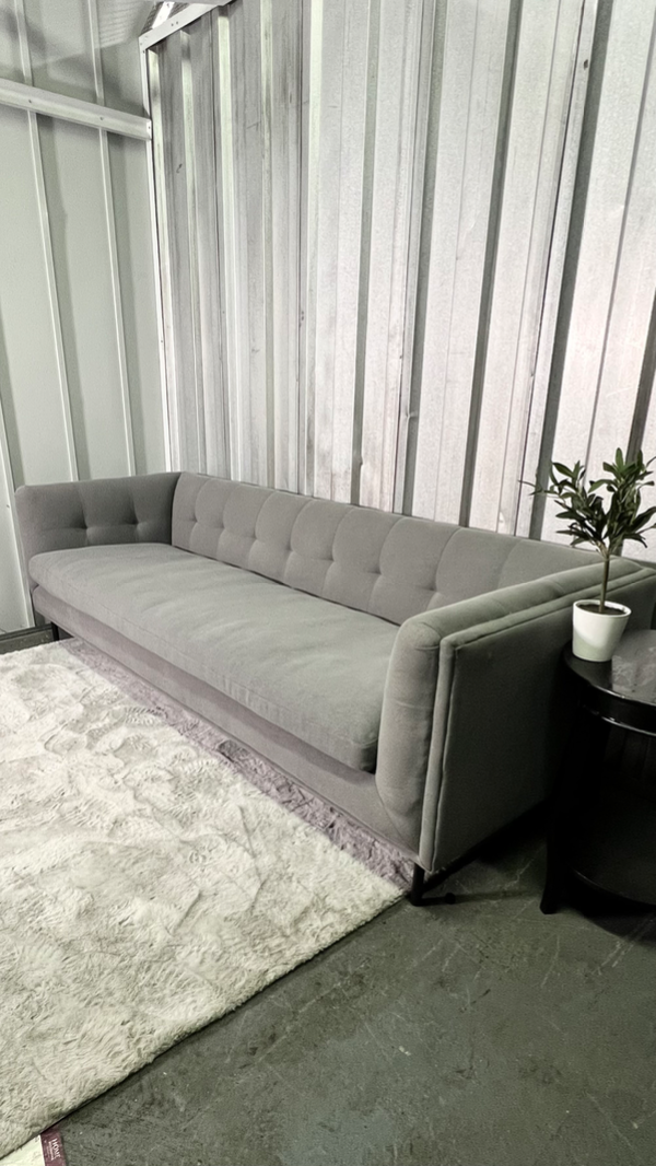 ( Free Delivery ) 91“ Gray AllModern Perrin Sofa