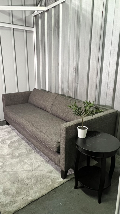 ( Free Delivery ) 84“ Gray West Elm Dunham Sofa